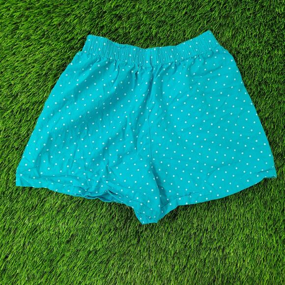 Vintage 80s Polka-Dot Boxer Shorts Womens S/M Blue - Picture 2 of 12